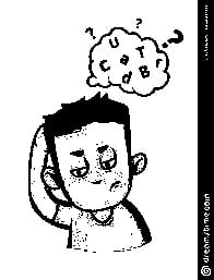 Illustration of a scattered focus for an article on scheduling as survival.